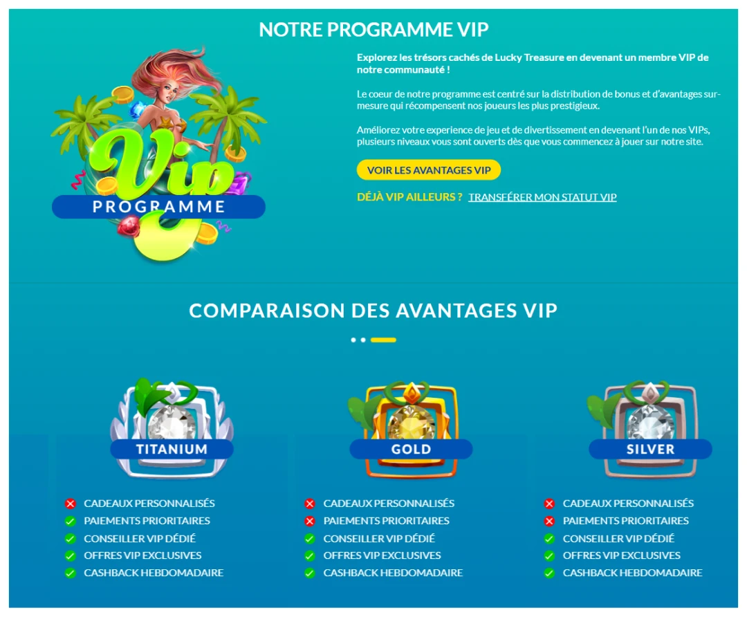 Lucky Treasure VIP